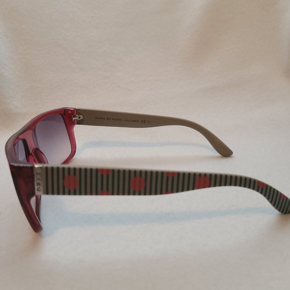 Marc by Marc Jacobs Purple Rectangular Square Sunglasses w Gray Gradient Lenses - Picture 6 of 13